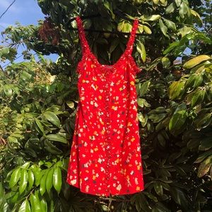 Realisation par the Julia red floral mini dress
